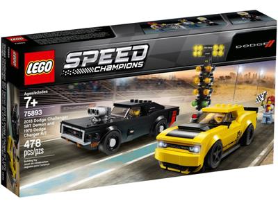 LEGO® Speed Champions 75893-1 2018 Dodge Challenger SRT Demon and 1970 Dodge Charger R/T