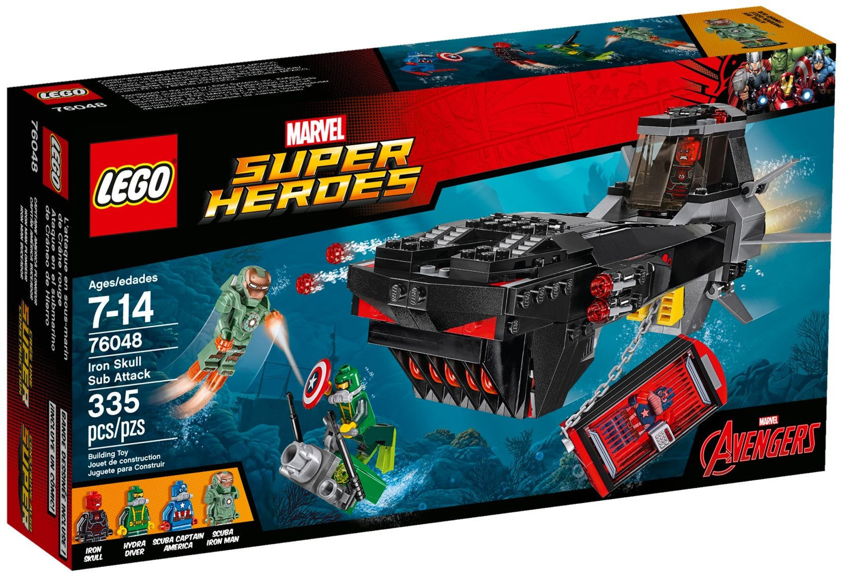 LEGO® Super Heroes 76048 Iron Skull Sub Attack Building Kit