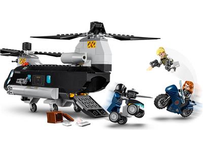 LEGO® Super Heroes 76162 Black Widows Helicopter Chase Building Kit