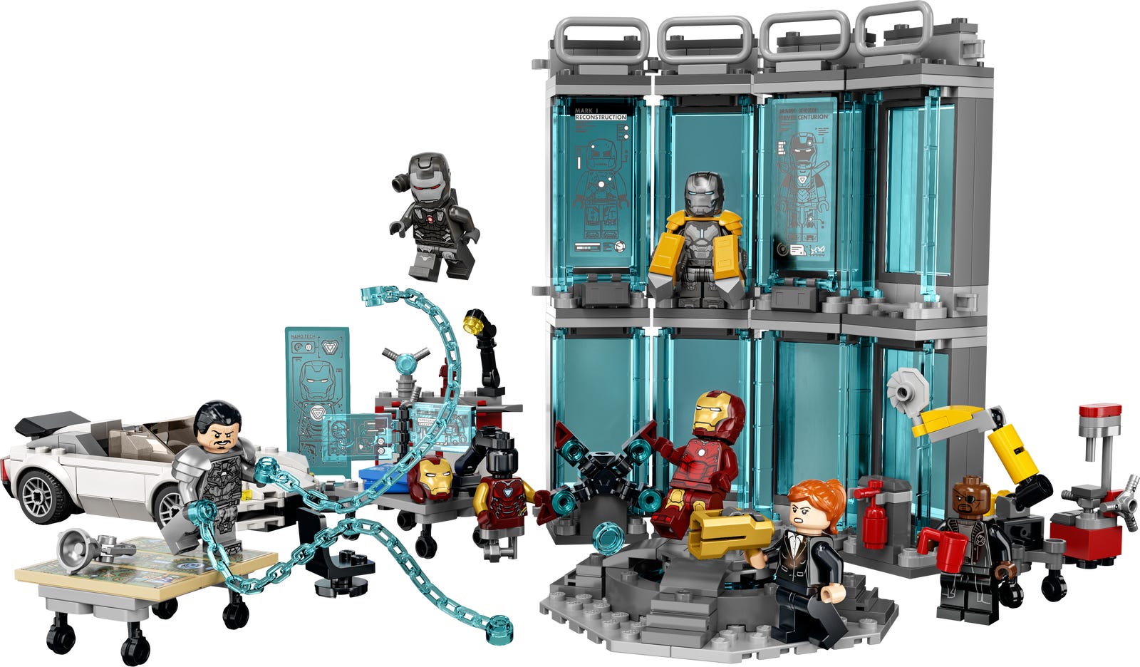 LEGO® Super Heroes 76216 - Iron Man Armoury Preowned Building Kit