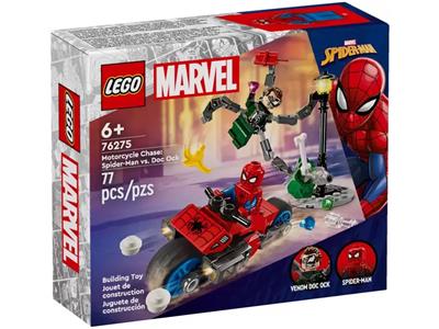 LEGO® Super Heroes 76275 - Motorcycle Chase: Spider-Man vs. Doc Ock Preowned Building Kit
