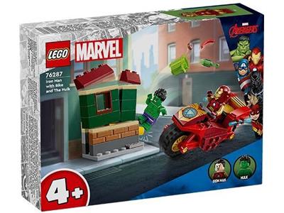 LEGO® Super Heroes 76287 Iron Man with Bike and The Hulk Building Kit