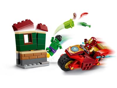LEGO® Super Heroes 76287 Iron Man with Bike and The Hulk Building Kit