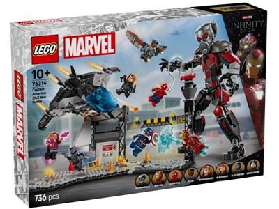LEGO® Super Heroes 76314 - Captain America: Civil War Battle Preowned Building Kit
