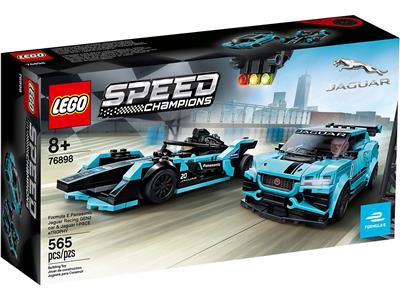 LEGO® SPEED CHAMPIONS 76898 - Formula E Panasonic Jaguar Racing GEN2 Car & Jaguar I-PACE eTROPHY Preowned Building Kit