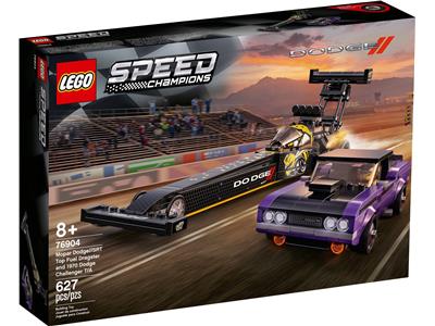 LEGO® SPEED CHAMPIONS 76904 - Mopar Dodge//SRT Top Fuel Dragster and 1970 Dodge Challenger T/A Preowned Building Kit