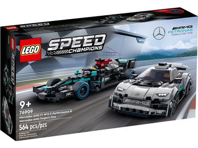LEGO® Speed Champions 76909 Mercedes-AMG F1 W12 E Performance & Mercedes-AMG Project One Building Kit