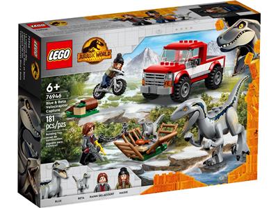 LEGO® Jurassic World 76946 Blue & Beta Velociraptor Capture Building Kit