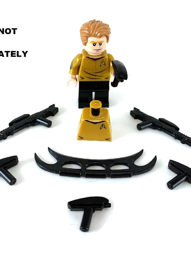 Big Kid Brix Custom LEGO® Minifigure Accessories – Space Trek Weapons Pack - Black