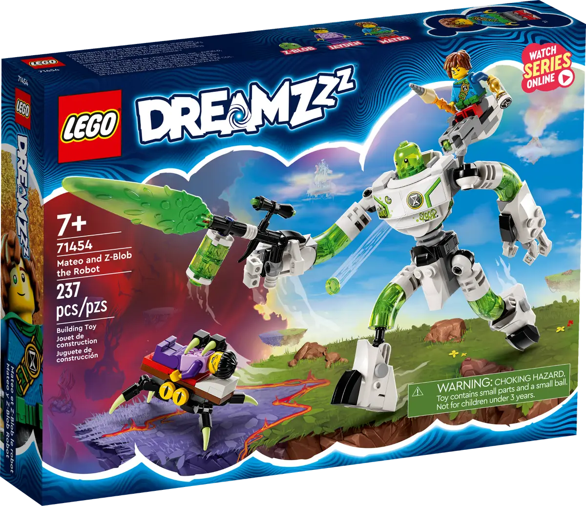 LEGO® DreamZzz 71454 Mateo and Z-Blob the Robot Building Kit