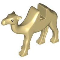LEGO® Camel with Black Eyes and White Pupils Pattern 88291c01pb01