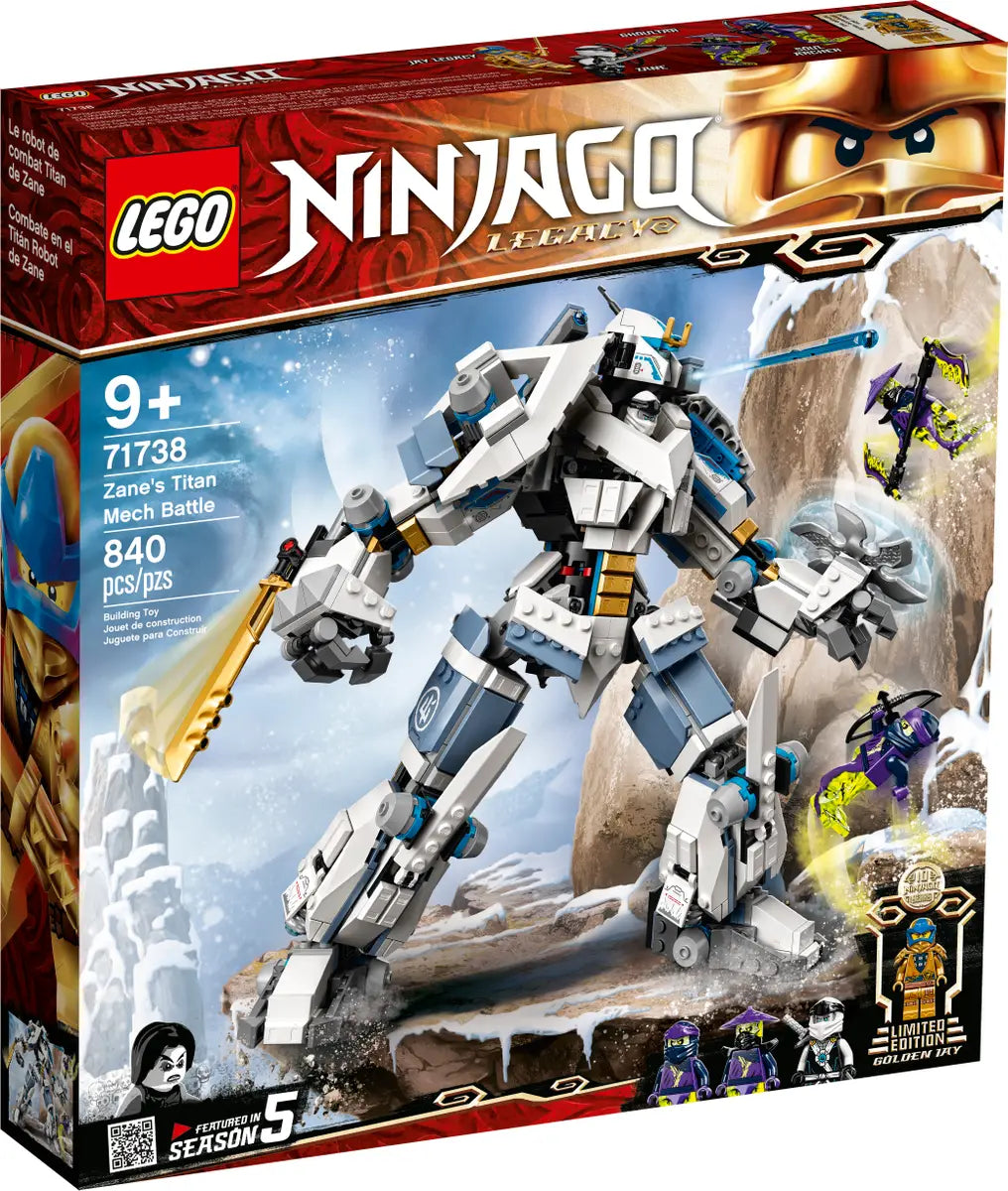 LEGO® NINJAGO 71738 - Zane's Titan Mech Battle Preowned Building Kit