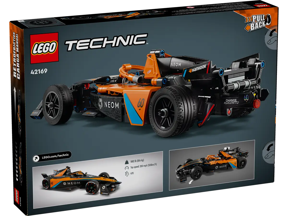 LEGO® Technic 42169 NEOM McLaren Formula E Team Building Kit