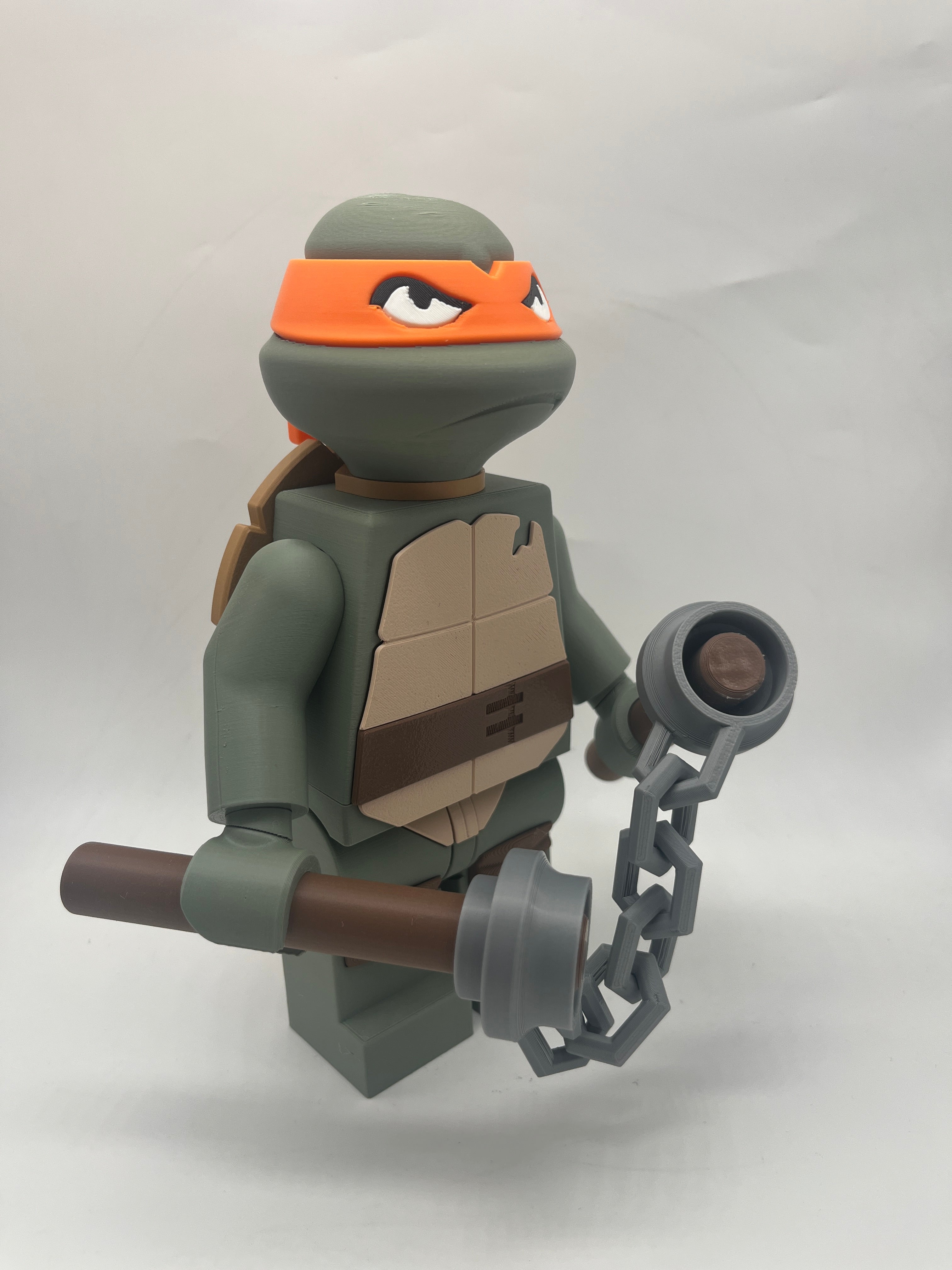 LEGO-inspired TMNT Michelangelo Display Figure Collectible
