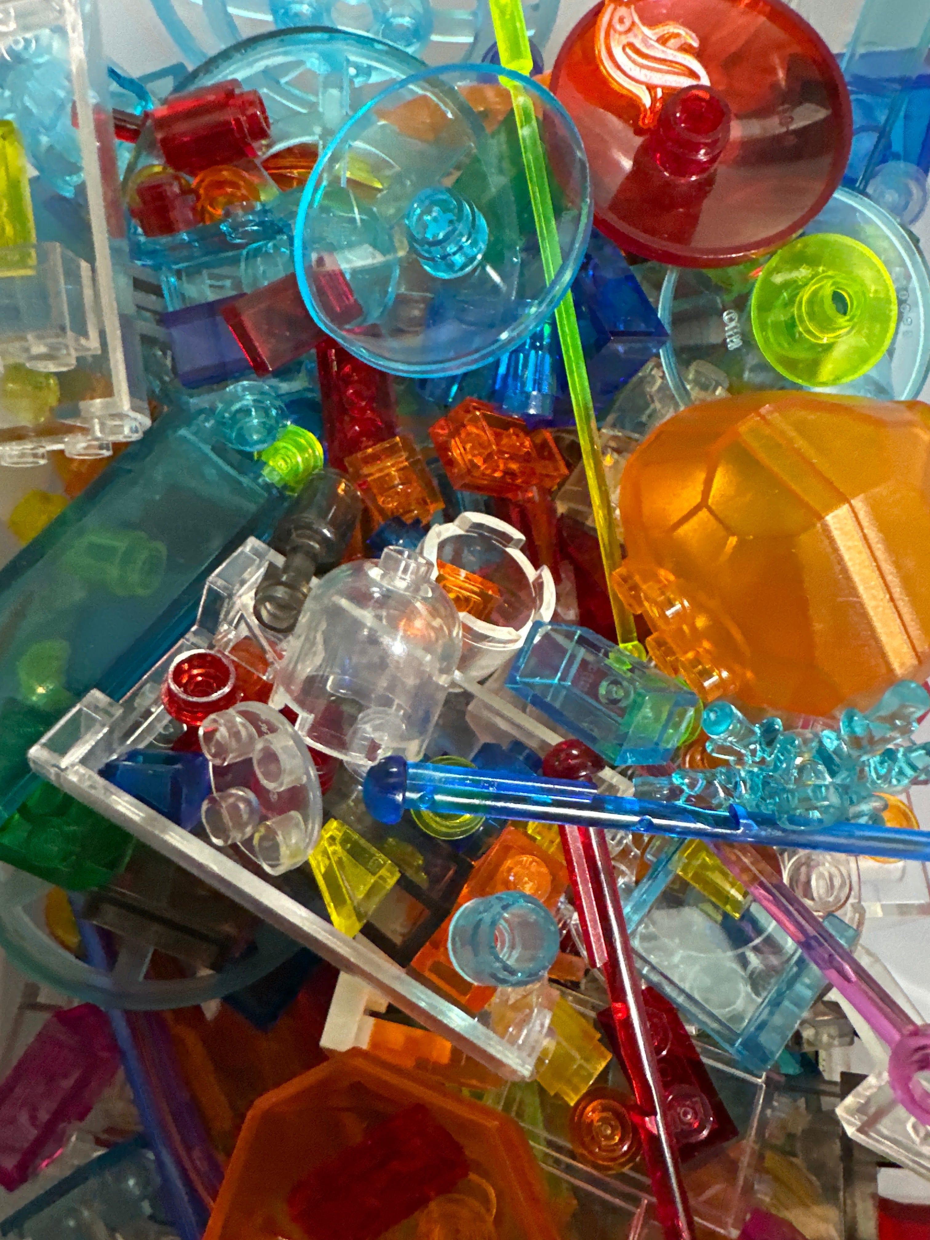 Preowned LEGO® Bulk Translucent Bricks & Pieces 1oz