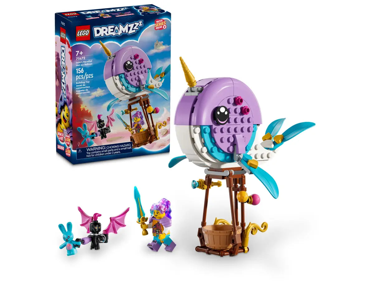 LEGO® DreamZzz 71472 Izzies Nawhal Hot Air Ballon Building Kit