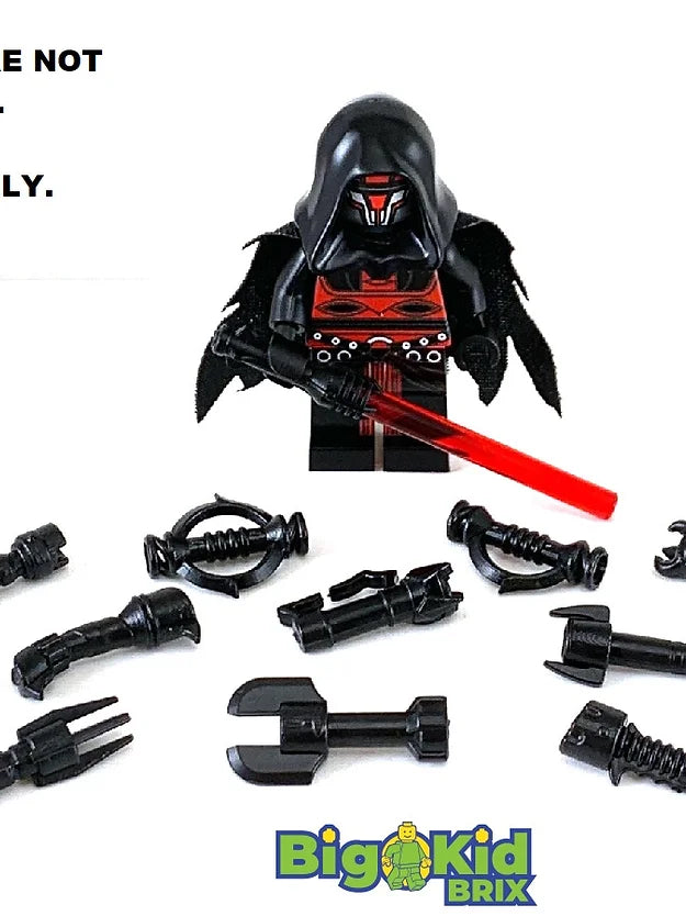 Big Kid Brix Custom LEGO® Minifigure Accessories – Space Villain Hilt Pack - Black