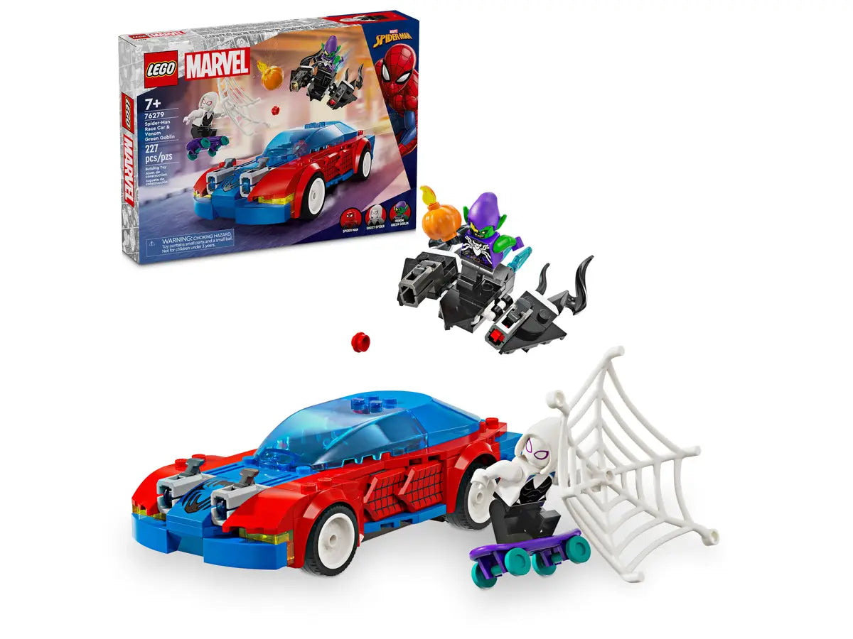 LEGO® Super Heroes 76279 Spider-Man Race Car & Venom Green Goblin Building Kit