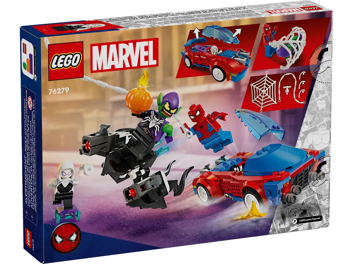 LEGO® Super Heroes 76279 Spider-Man Race Car & Venom Green Goblin Building Kit