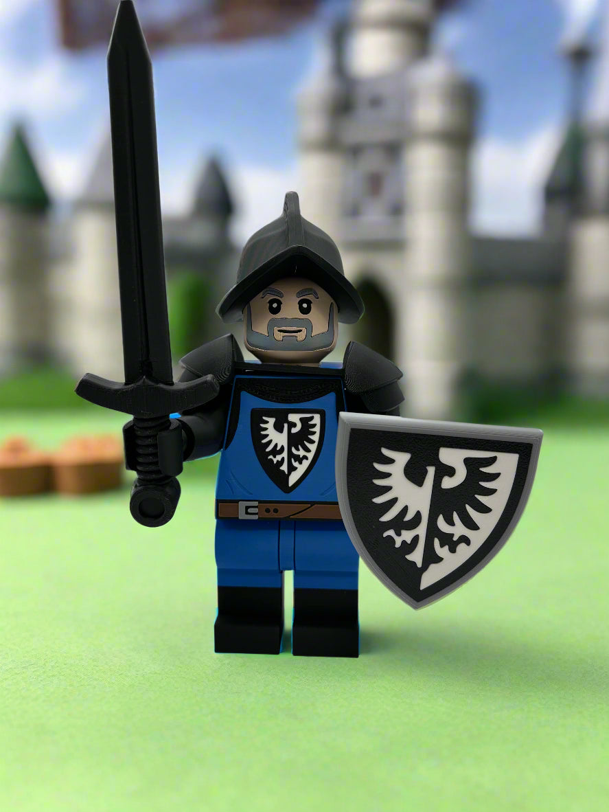 LEGO-inspired Spaniard Knight Display Figure Collectible