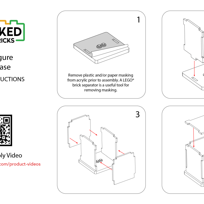 LEGO® Display – Tricked Out Bricks Single Figure Display Case