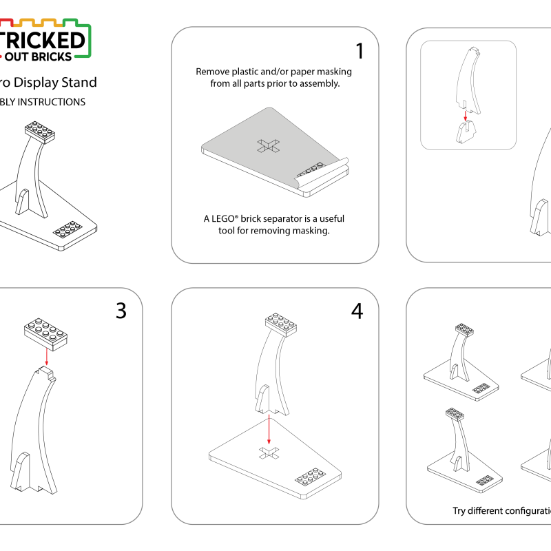 LEGO® Display – Tricked Out Bricks Classic Zero Stand