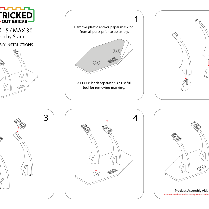 LEGO® Display – Tricked Out Bricks 30 Max Stand