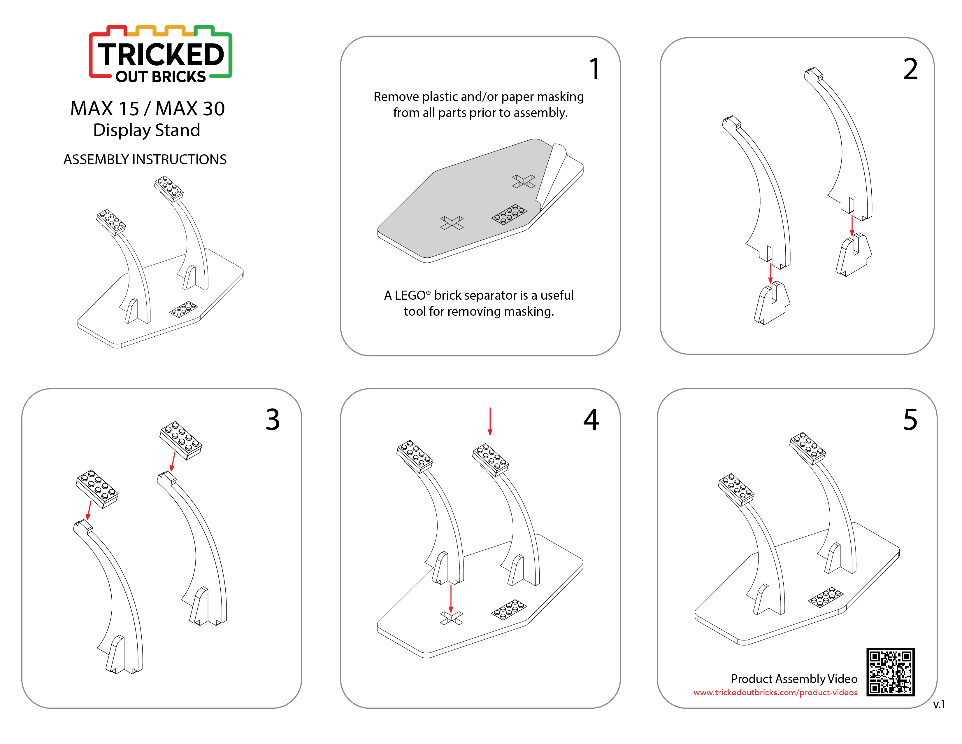 LEGO® Display – Tricked Out Bricks 15 Max Stand