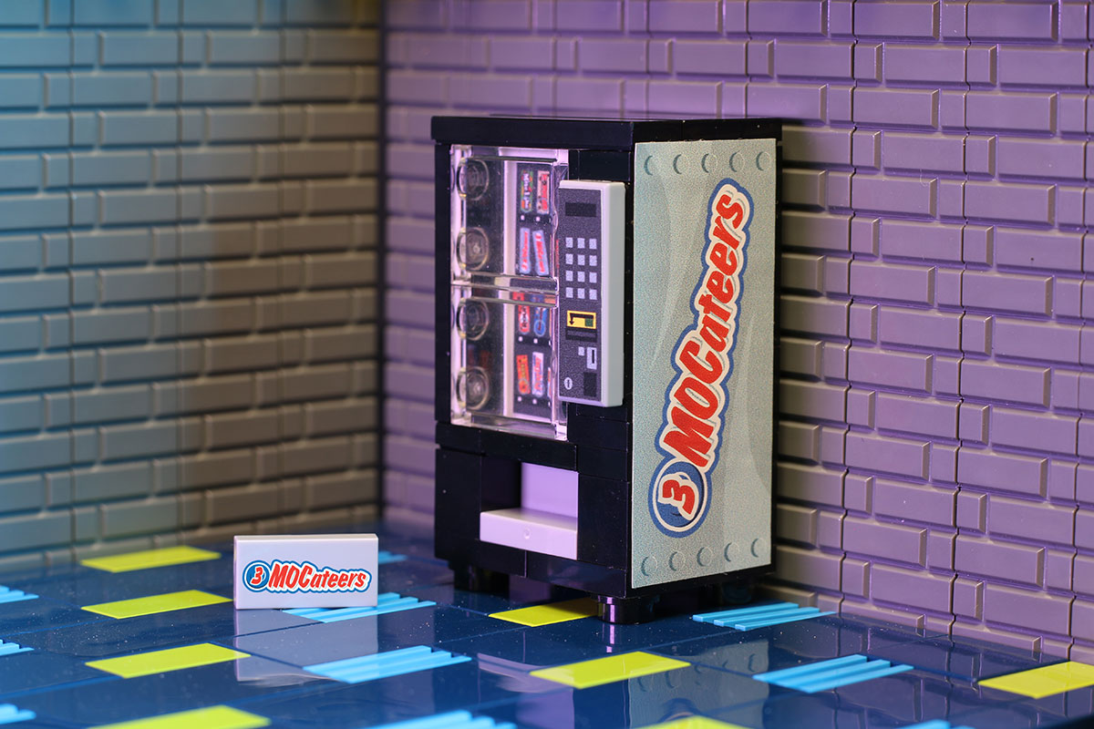 Brickshow Shop 3 MOCateers - B3 Customs® Candy Bar Vending Machine made using LEGO parts Building Kit