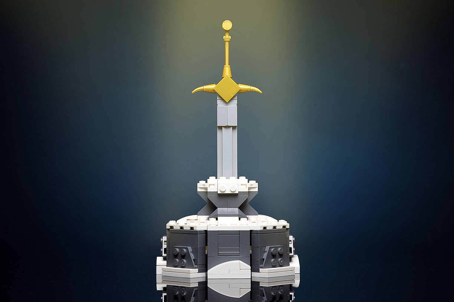 Brickshow Shop Custom Sword in the Stone MOC made using LEGO elements Building Kit