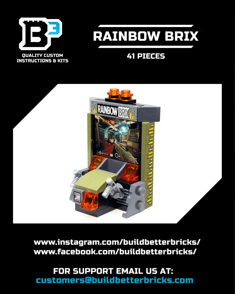 Brickshow Shop Rainbow Brix Custom Shooter Arcade Game New Building Kit