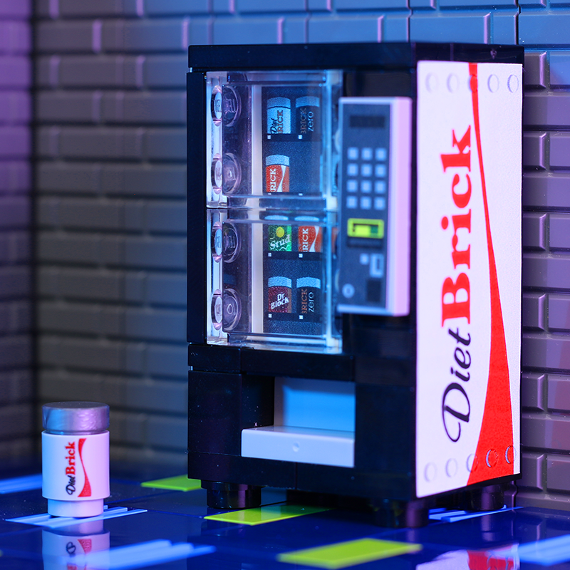 Brickshow Shop Diet Brick - B3 Customs Soda Vending Machine made using LEGO parts Building Kit