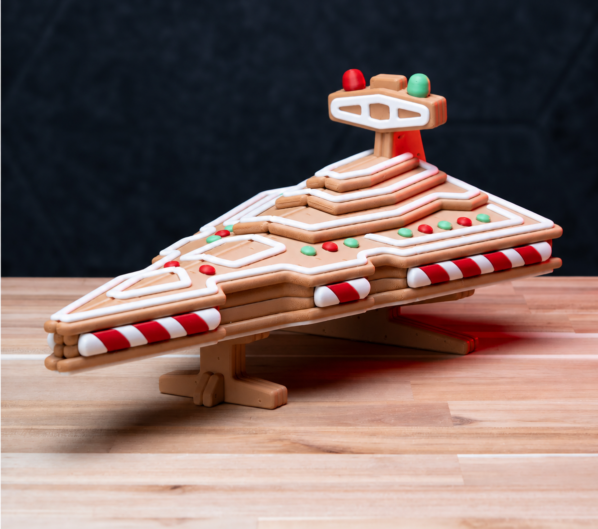 3D Printed Star Wars Gingerbread Star Destroyer Building Kit