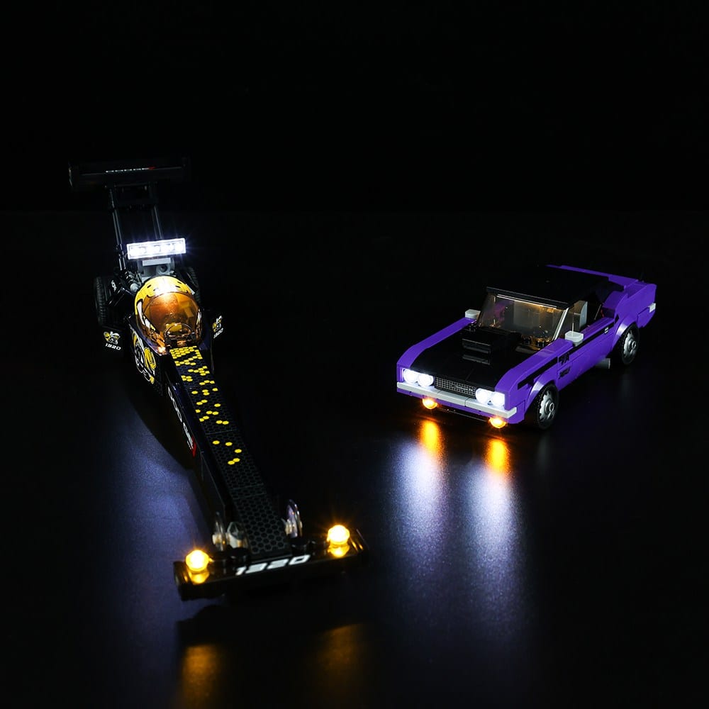 LEGO Light Kit for Mopar Dodge SRT Top Fuel Dragster and 1970 Dodge Challenger T/A 76904