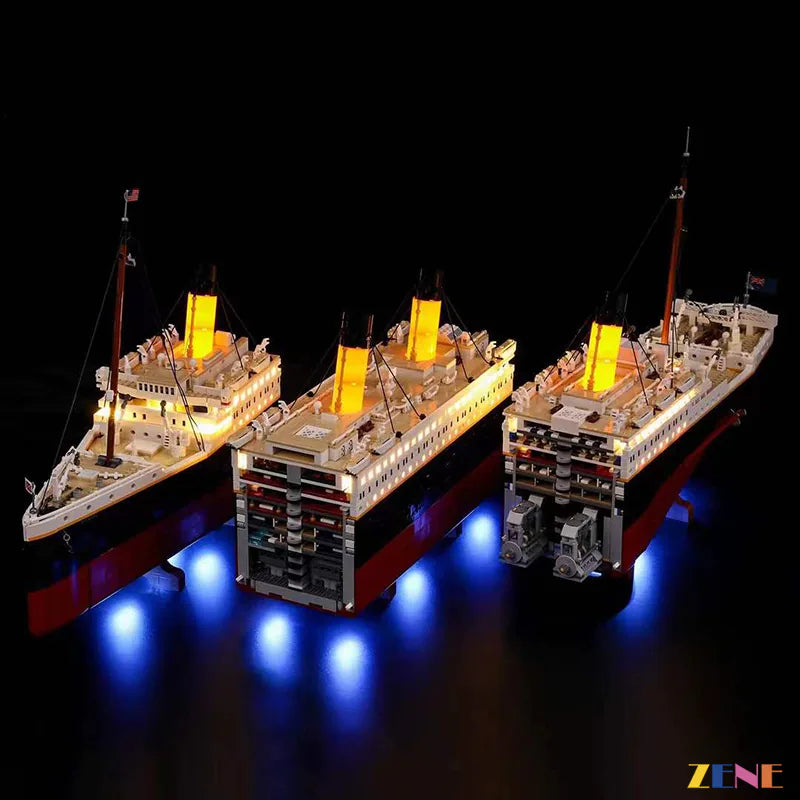 LEGO Light Kit for Titanic Ship 10294 Ice Blue Ver.