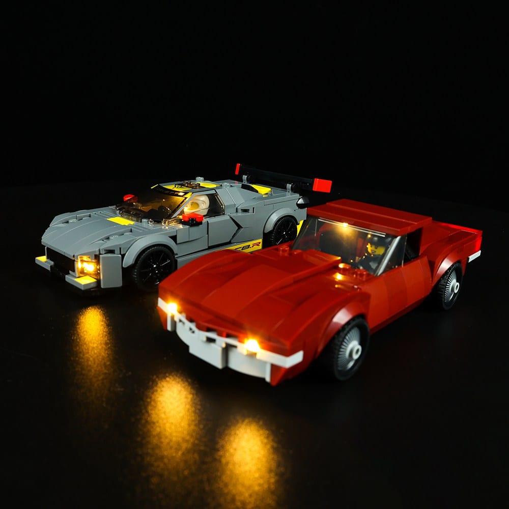 LEGO Light Kit for Chevrolet Corvette C8.R Race Car and 1968 Chevrolet Corvette 76903