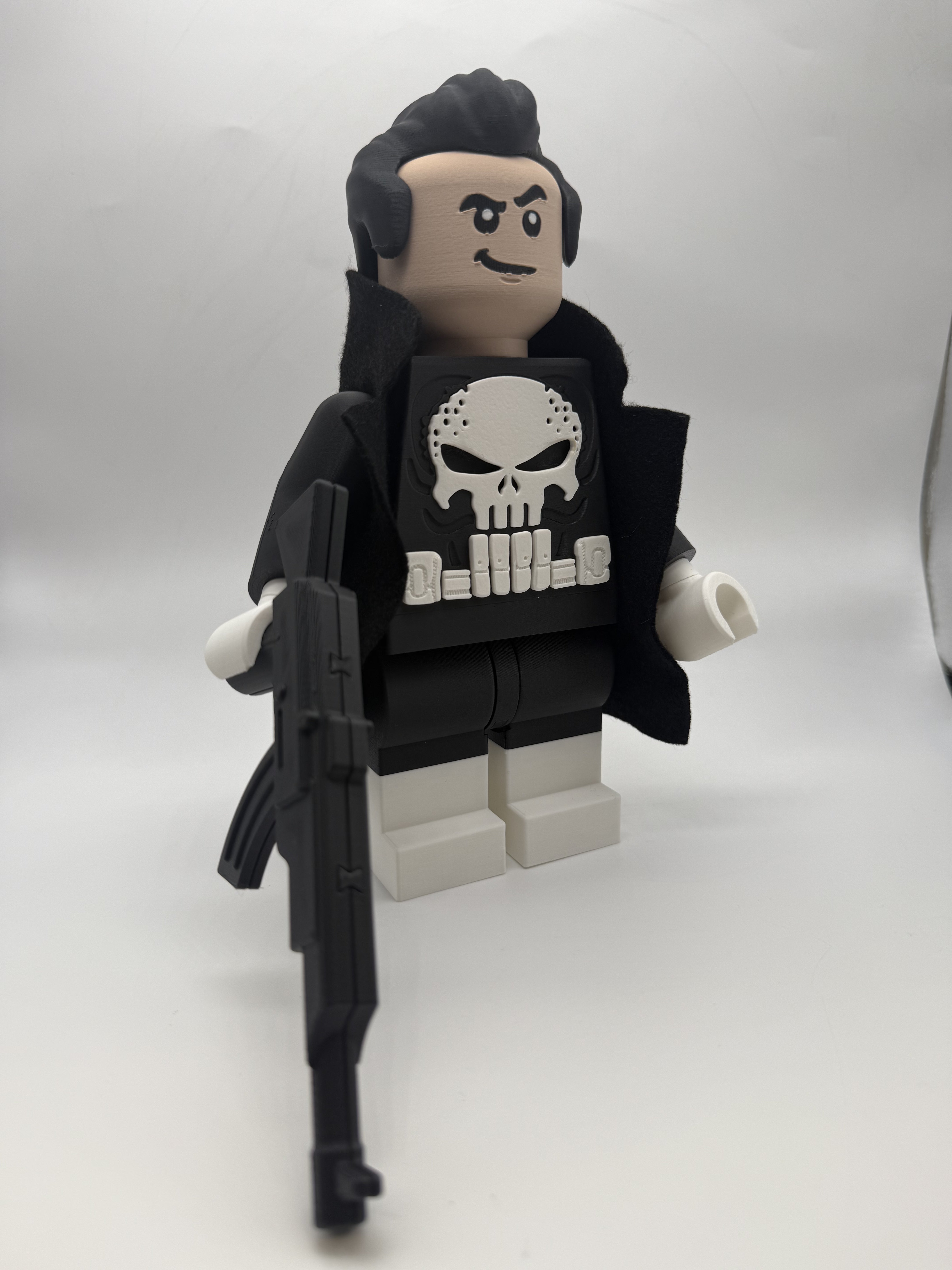 LEGO-inspired Marvel Punisher Display Figure Collectible