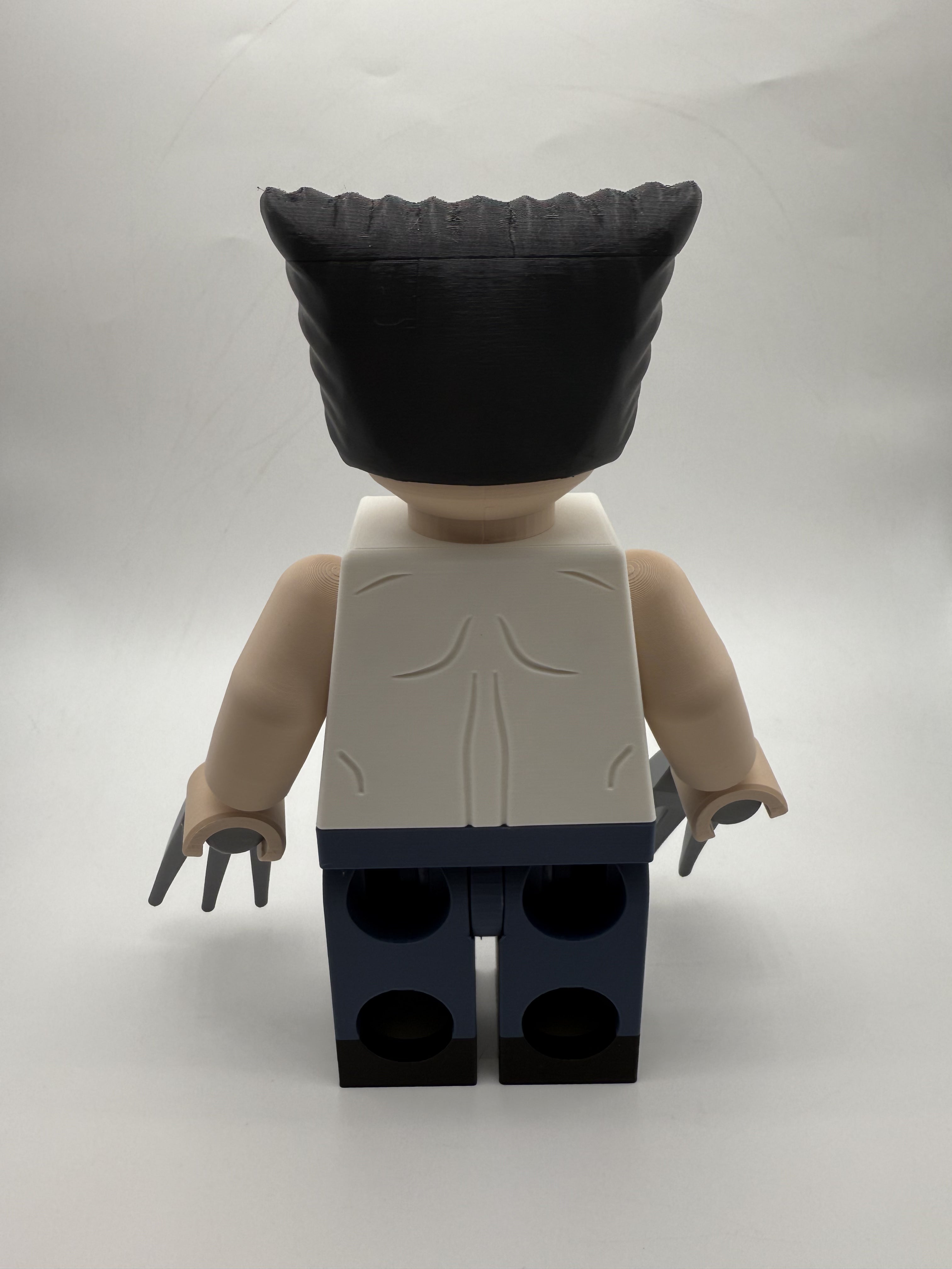 LEGO-inspired Marvel Logan Display Figure Collectible