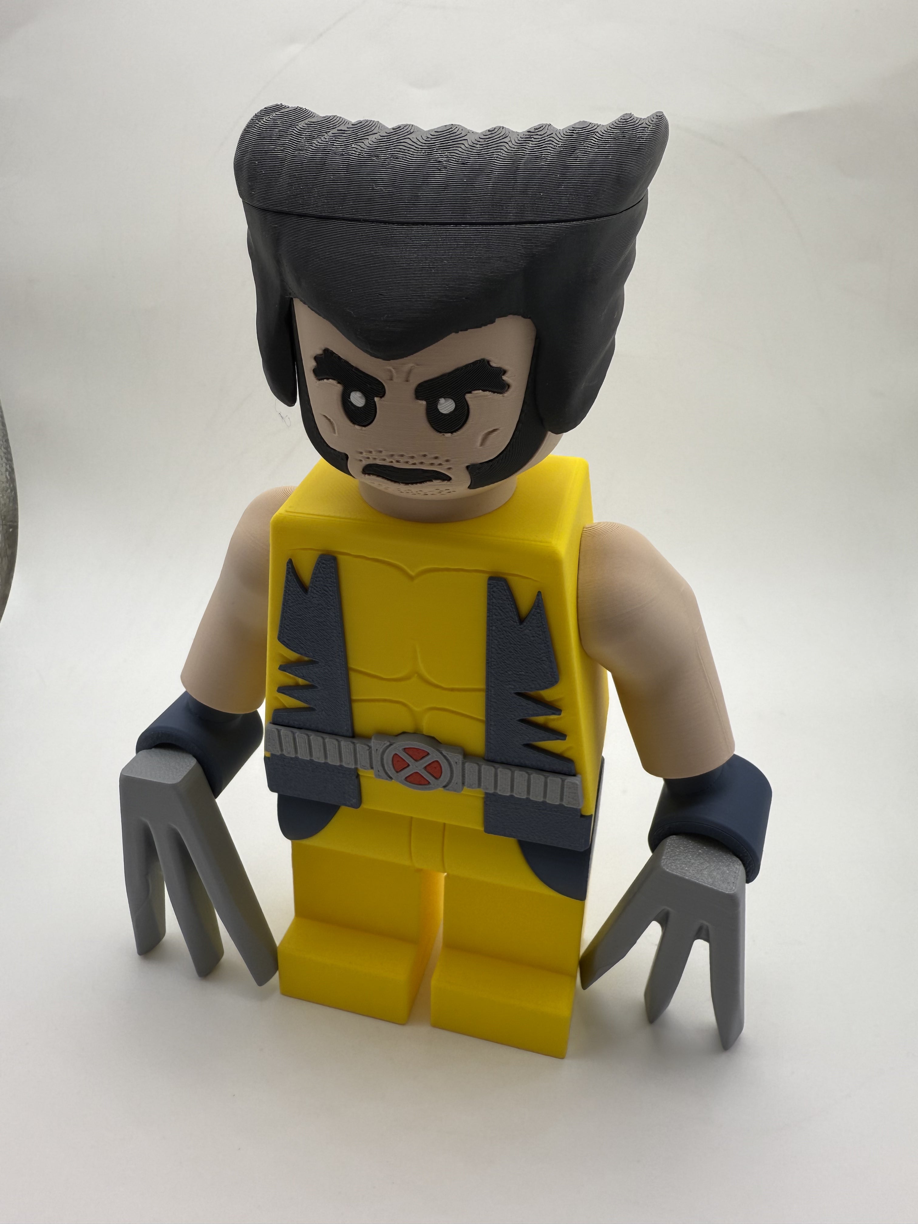 LEGO-inspired Marvel Wolverine Display Figure Collectible