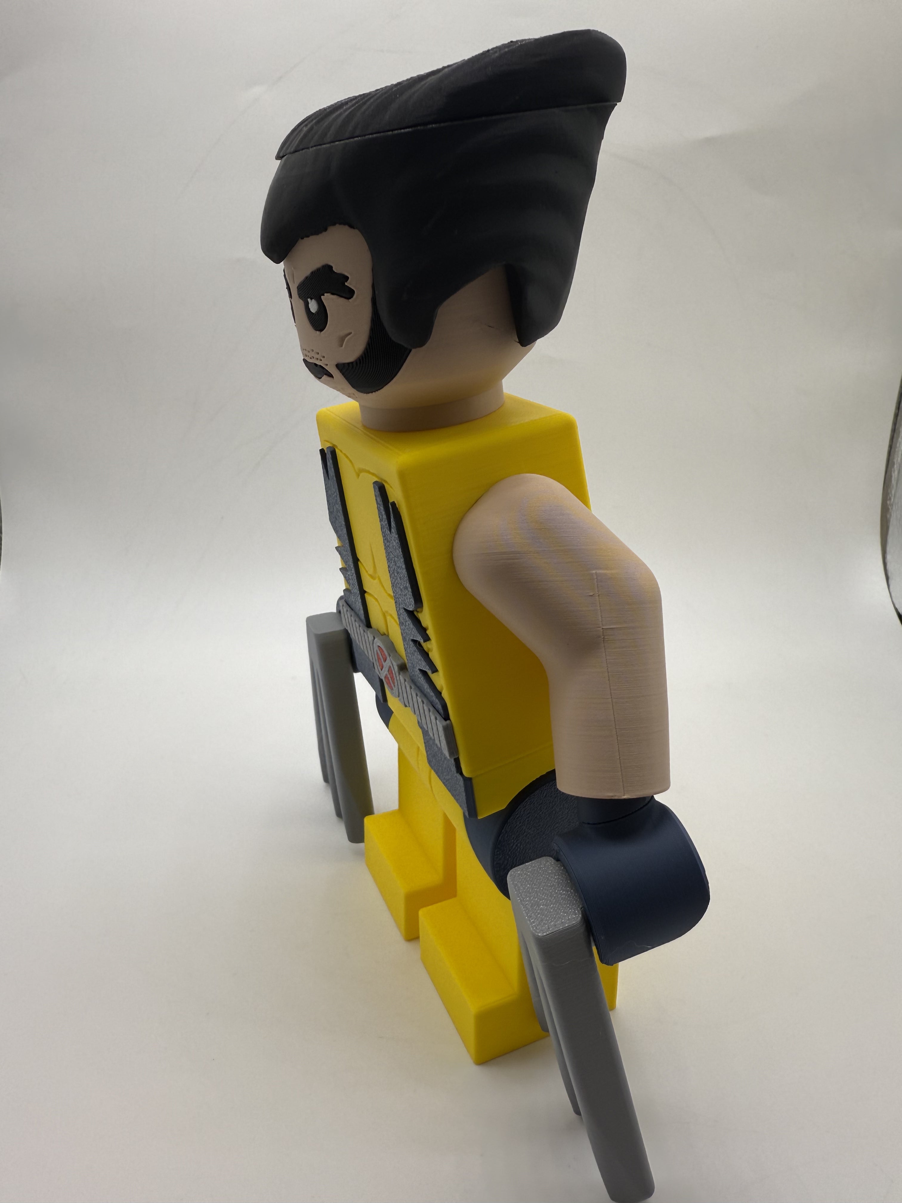 LEGO-inspired Marvel Wolverine Display Figure Collectible