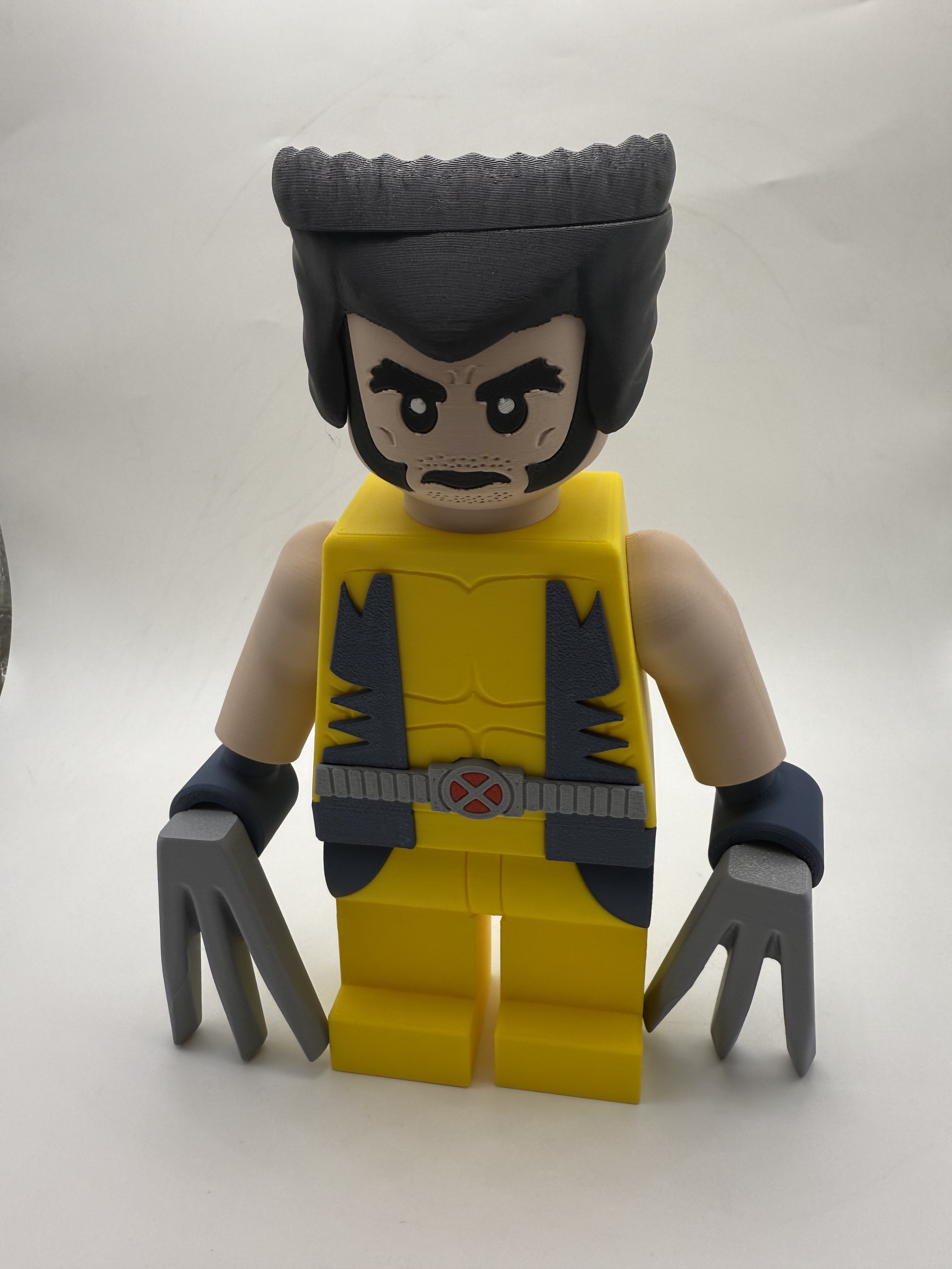 LEGO-inspired Marvel Wolverine Display Figure Collectible