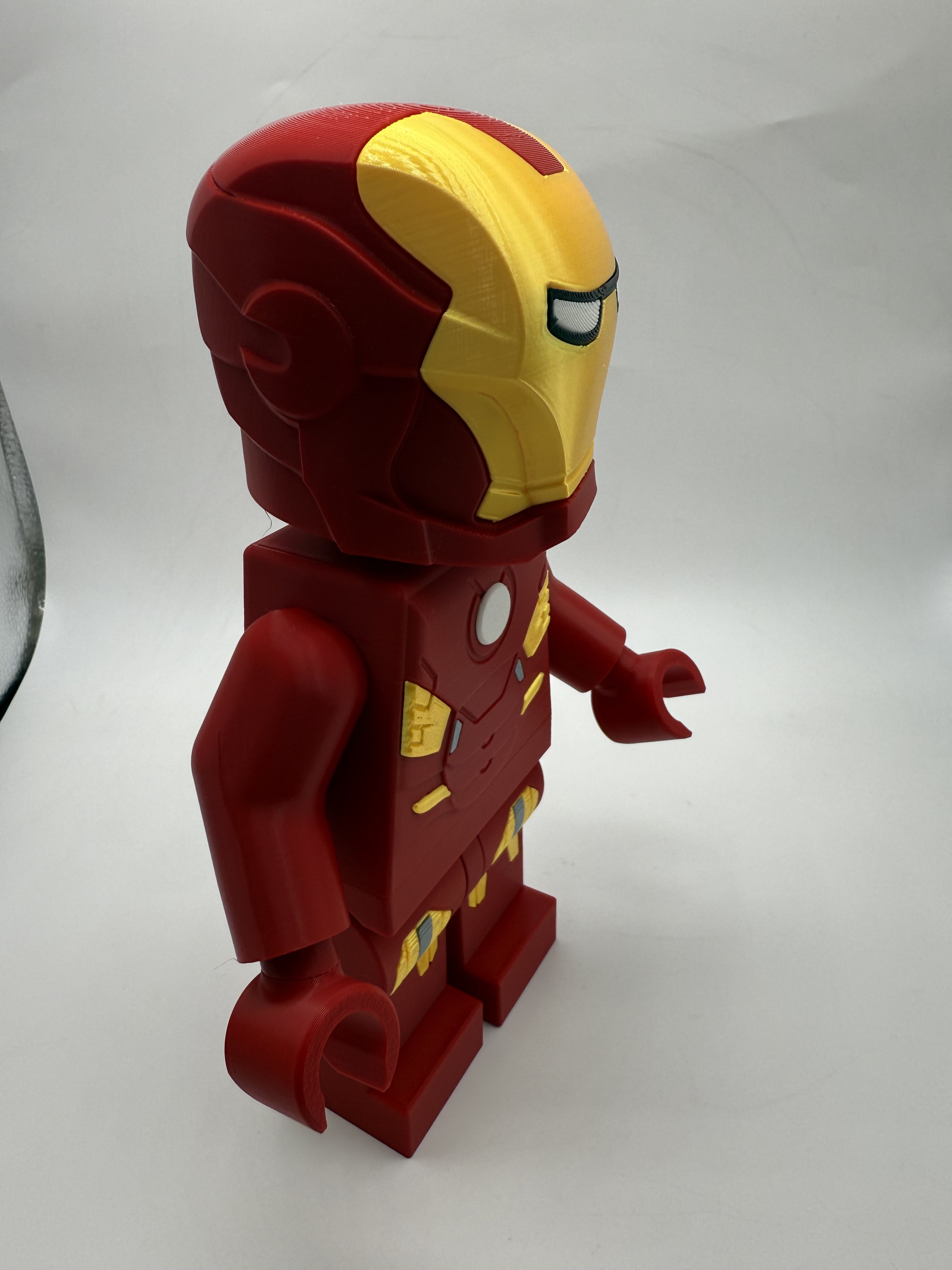 LEGO-inspired Marvel Ironman Display Figure Collectible