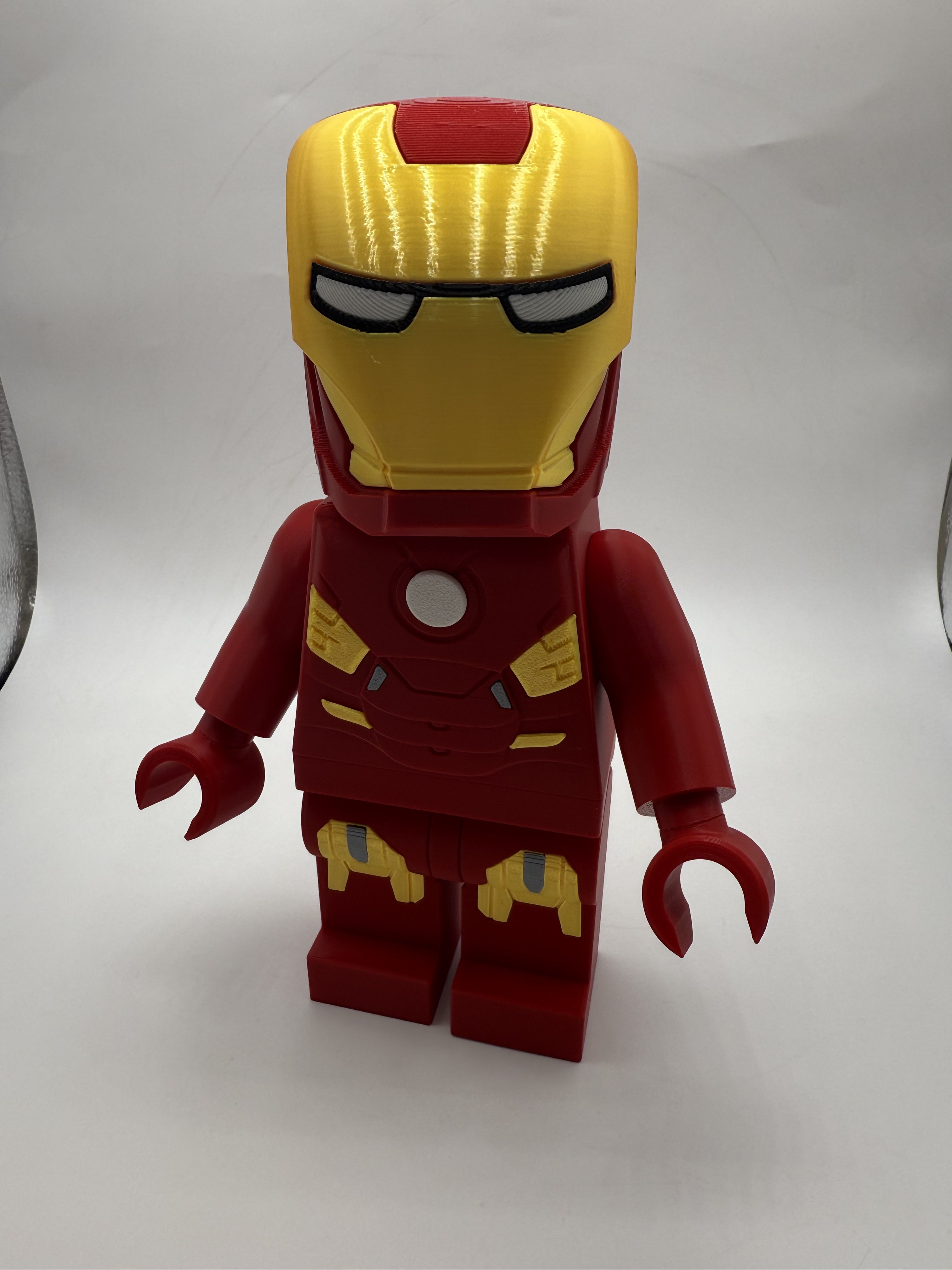 LEGO-inspired Marvel Ironman Display Figure Collectible