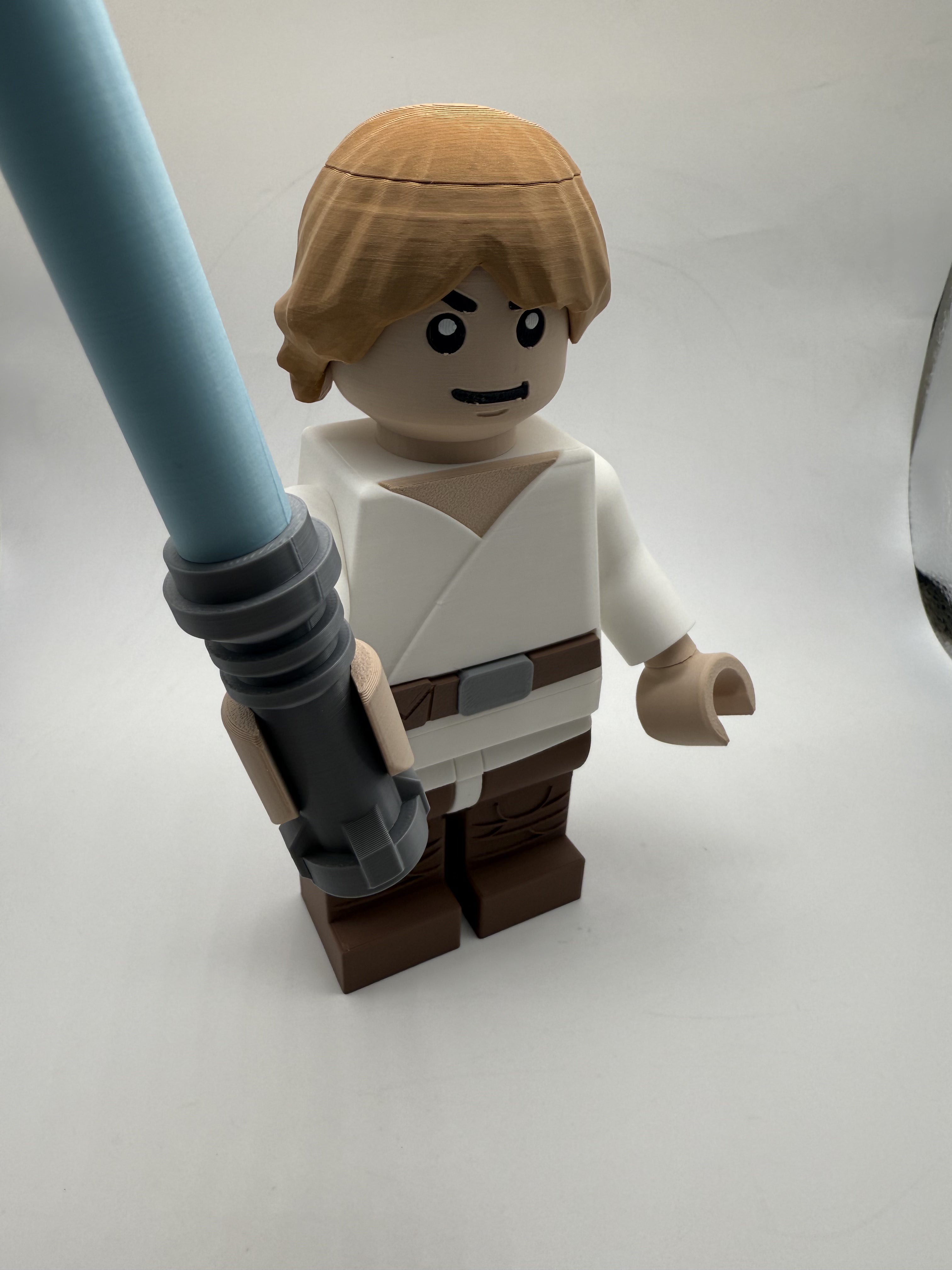 LEGO-inspired Star Wars Luke Skywalker Display Figure Collectible
