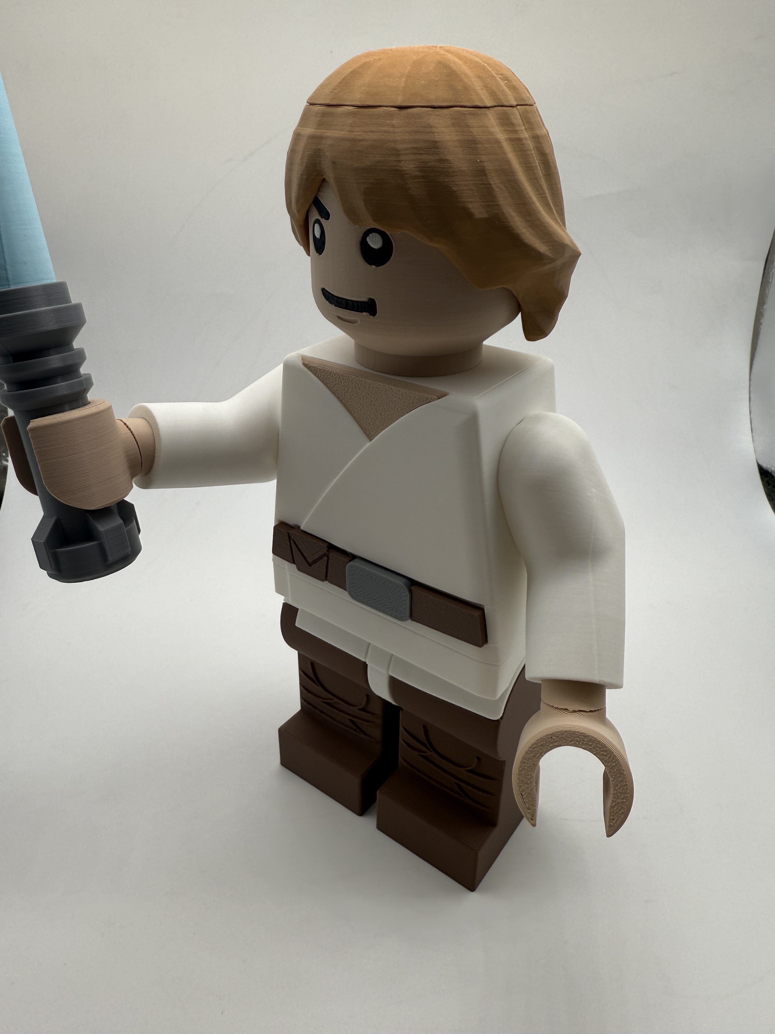LEGO-inspired Star Wars Luke Skywalker Display Figure Collectible