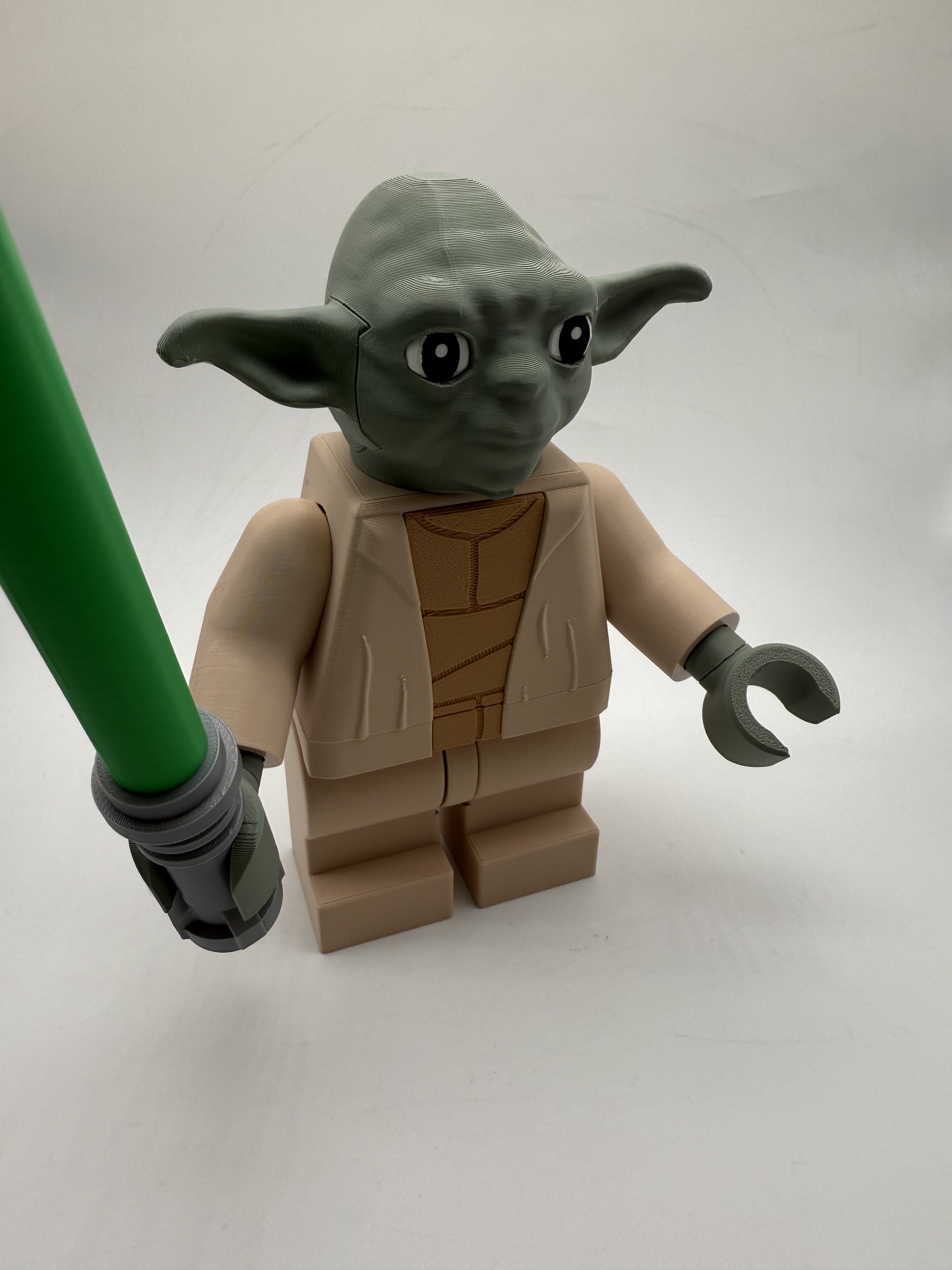 LEGO-inspired Star Wars Yoda Display Figure Collectible