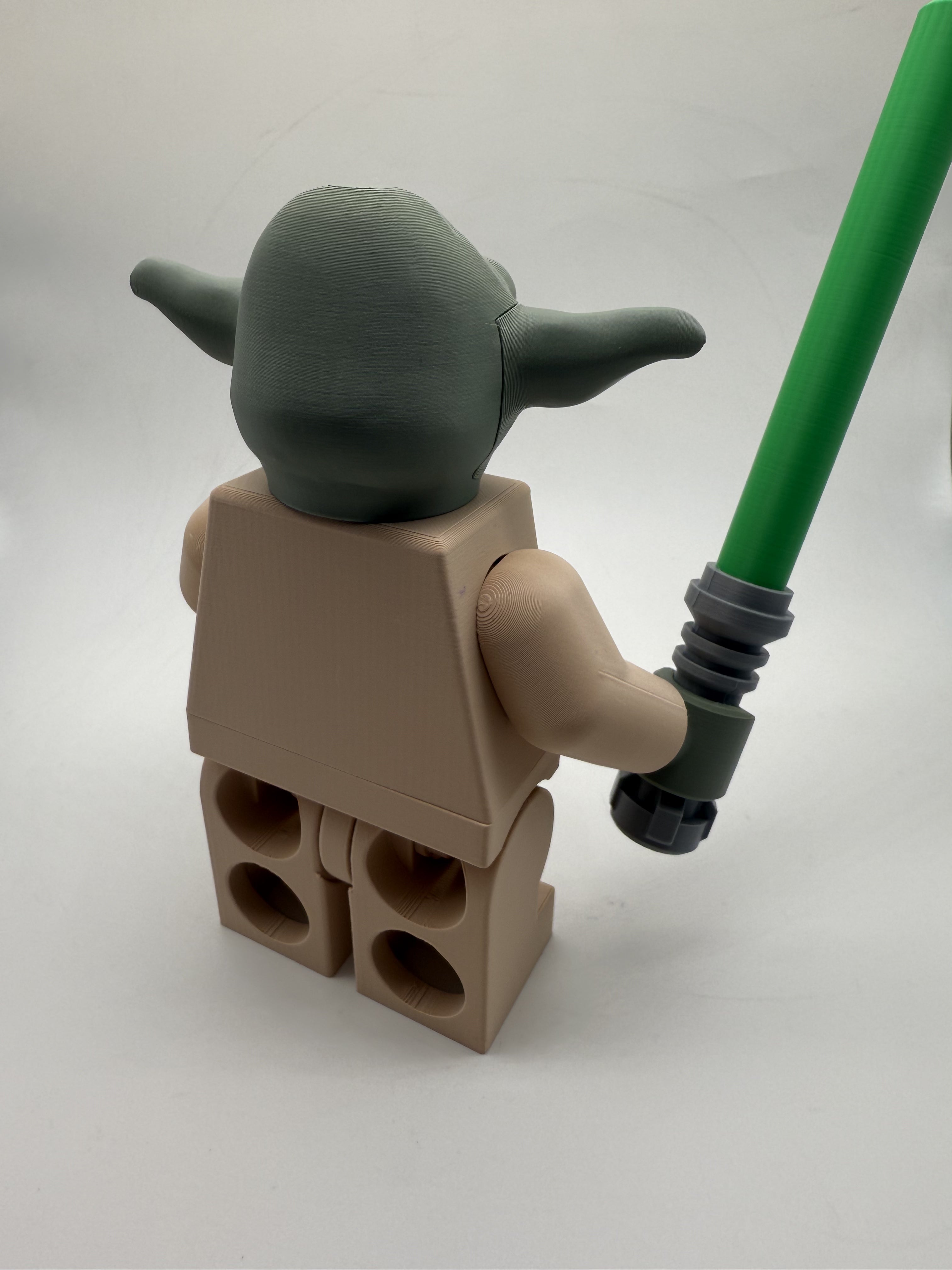 LEGO-inspired Star Wars Yoda Display Figure Collectible