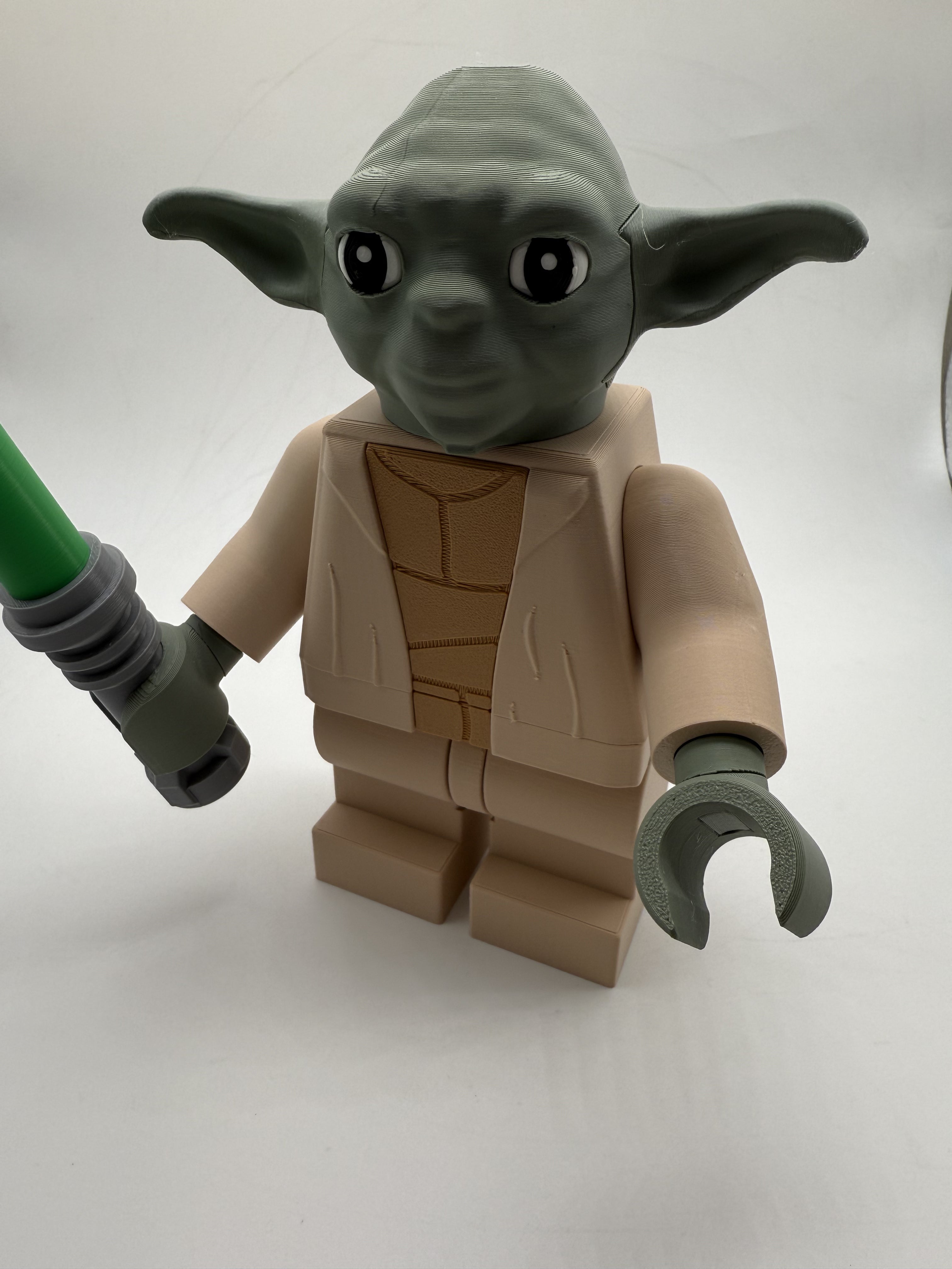 LEGO-inspired Star Wars Yoda Display Figure Collectible