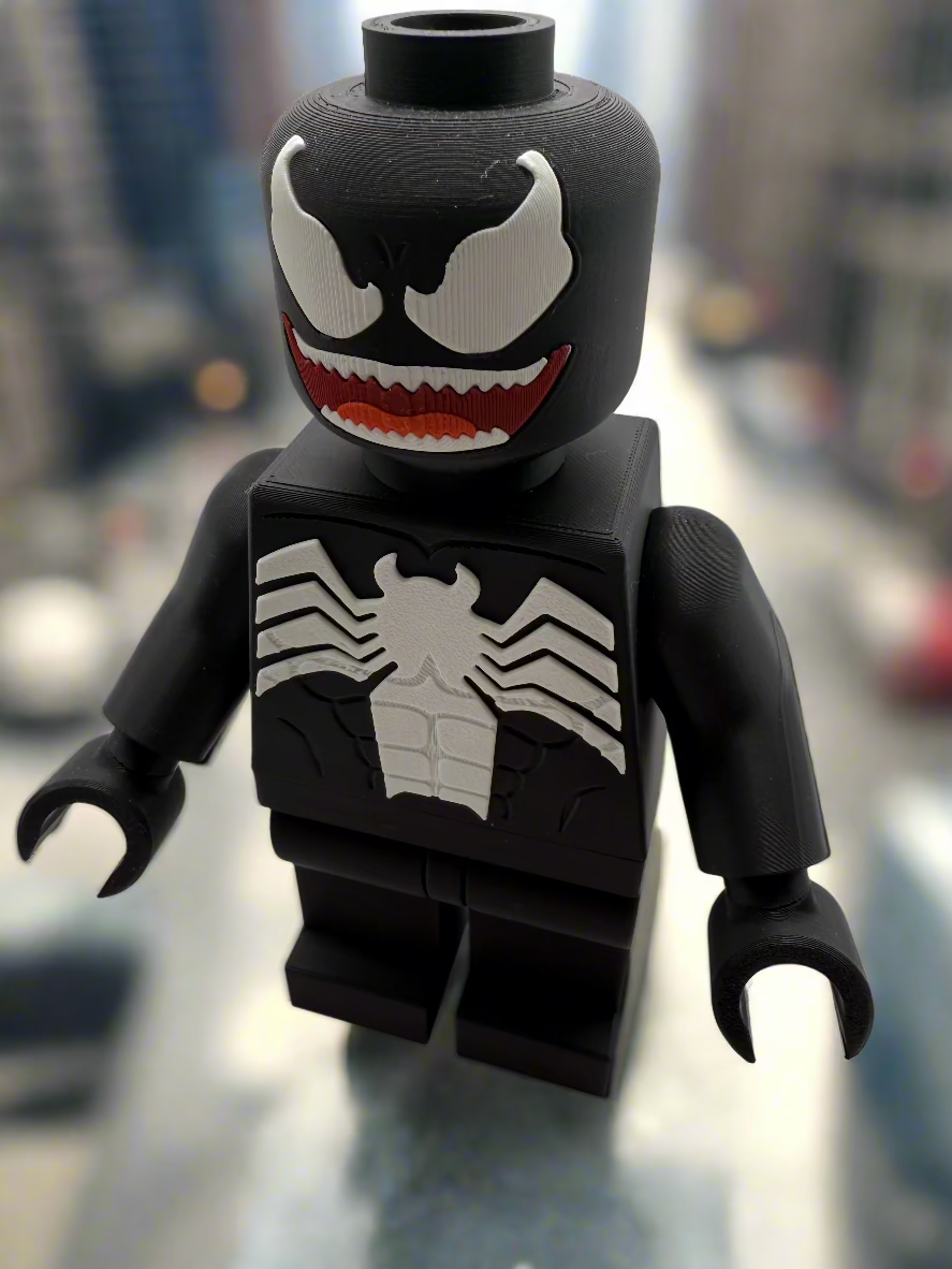 LEGO-inspired Marvel Venom Display Figure Collectible