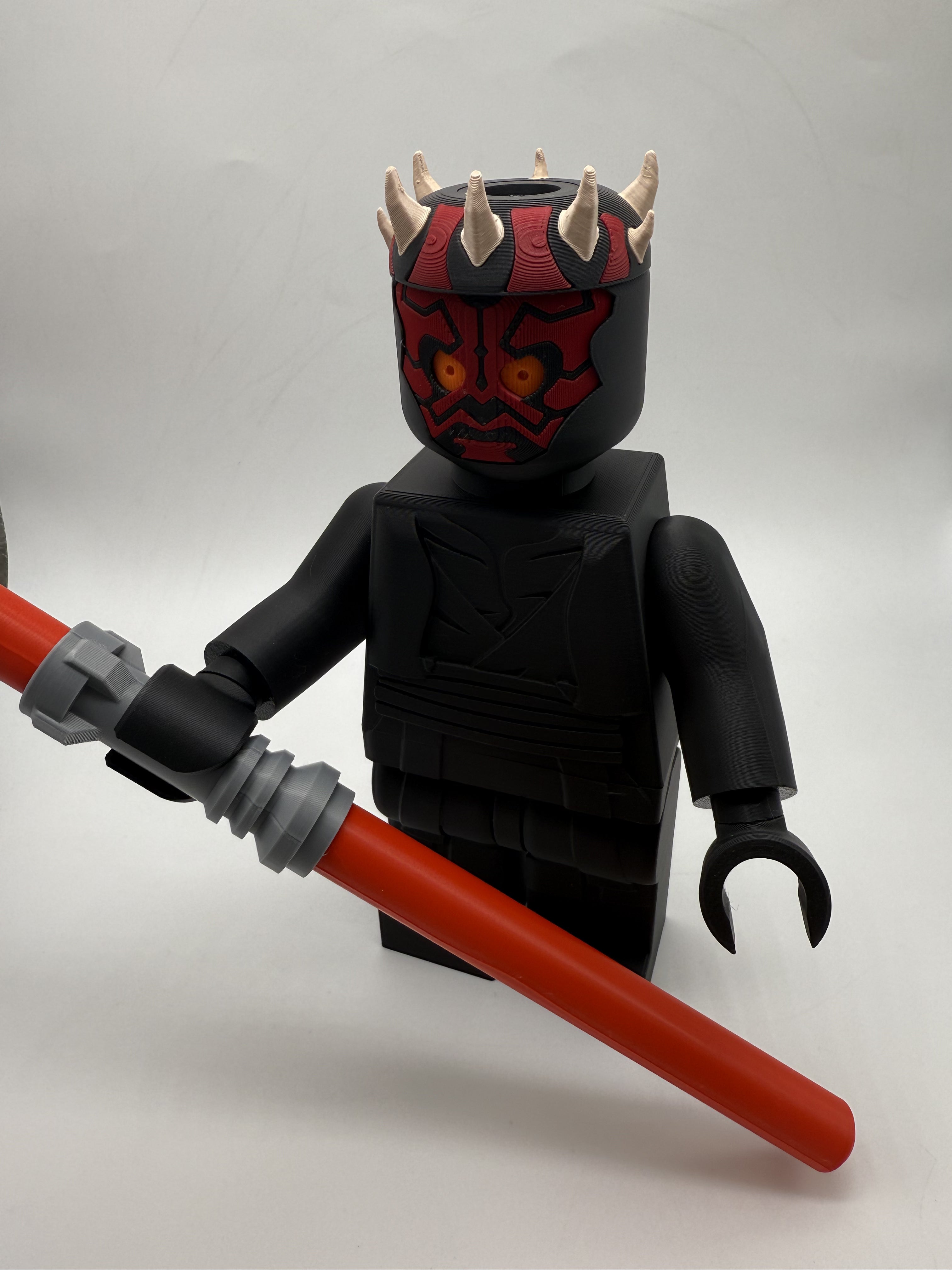LEGO-inspired Star Wars Darth Maul Display Figure Collectible